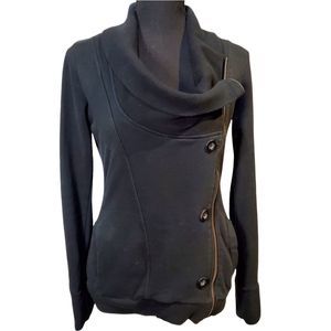 Womens Small Element Sweater Double Breasted with Full Zip and Buttons.